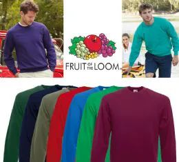 36 Wholesale Mens Fruit Of The Loom Sweat Shirt Assorted Colors Size Medium