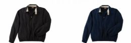 24 Pieces Men's Microfiber Club Jacket In Solid Navy Assorted Sizes S-xl - Mens Jackets