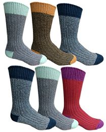36 Pairs Mens Winter Wool Socks With Cable Knit Design - Mens Thermal Sock