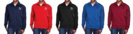 12 Wholesale Mens Puma Track Jacket Solid Red Assorted Sizes