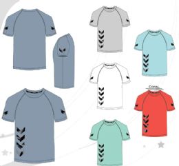 72 Pieces of Mens Short Sleeve Performance Top S-xl