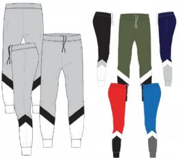 48 of Mens Tricot Jogger Pants Athletic Pants In Assorted Colors And Sizes S-xl