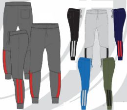 48 of Mens Tricot Jogger Pants Athletic Pants In Assorted Colors And Sizes S-xl