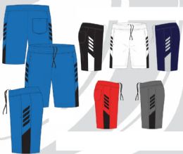 48 Wholesale Mens Tricot Shorts With Pockets Assorted Colors And Sizes S-xl