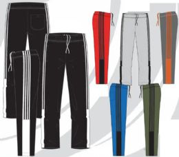 48 of Mens Tricot Track Pants Athletic Pants In Assorted Colors And Sizes S-xl