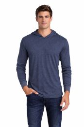 2 Pieces of Mens Unisex Triblend Hooded Long Sleeve Pullover T-Shirt Size Small Vintage Navy