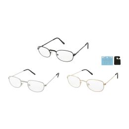 12 Pieces Metal Spring Hinge Single Power Reading Glasses - Reading Glasses