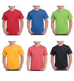 72 Wholesale Mill Graded Gildan Irregular Adults T Shirts Assorted Colors Size M