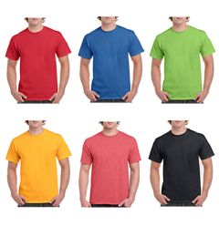 72 Wholesale Mill Graded Gildan Irregular Adults T Shirts Assorted Colors Size L