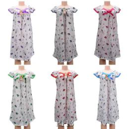 24 Pieces Mix Design Night Gown Size L - Women's Pajamas and Sleepwear