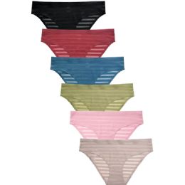 216 Pieces Mopas Ladies No Show Bikini Panty xLarge - Womens Underwear For Donation