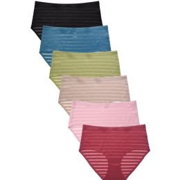 216 Pieces Mopas Ladies No Show Brief Panty Asst Size - Womens Underwear For Donation