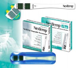 100 Wholesale Nextemp (standard) SinglE-Use Clinical Thermometer Disposable Individually Wrapped Celsius
