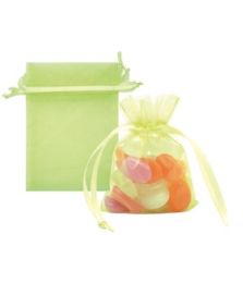 144 Pieces Organza Pouches Green - Party Favors