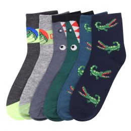 216 Pairs Pode Boy's Computer Crew Socks 6-8 - Boys Crew Sock