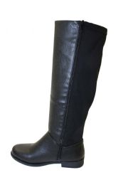 18 Wholesale Practical Women Wellington Style Boots With Side Zipper In Black