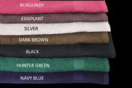 24 Wholesale Prism Bleach Safe Salon Towels Vat Dyed In Size 16x29 In Burgandy