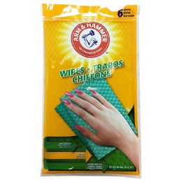 24 Wholesale Wipes 6ct Reusable Household In 24pc Pdq Arm & Hammer