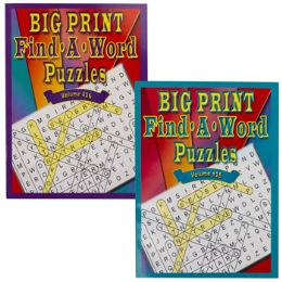 24 Wholesale Puzzle Book Big PrintfinD-A-Word In Pdq
