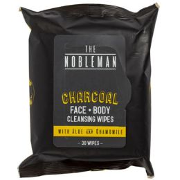 24 Cases Face & Body Mens Wipes 30 Ct Charcoal Nobleman In 24pc Pdq E-Commerce Map Pricing See n2 - Personal Care Items