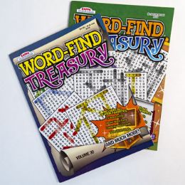 24 Wholesale Puzzle Book Word Find Treasury 2 Asstd Counter Display