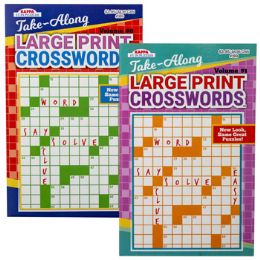 144 Wholesale Crossword Puzzle Lg Print Travel