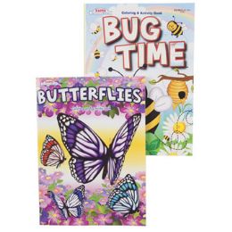 96 Wholesale Coloring Book Bug Time 2 Asst In Floor Display Ppd $3.95