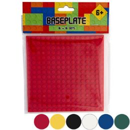36 Cases Blocks Baseplate 5x5in 6ast Colors Compatable With Allbrands Pbh Age 6+ - Toys & Games