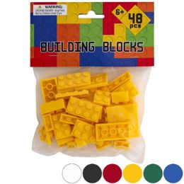 48 Wholesale Blocks Solid Color Bricks 48pcs