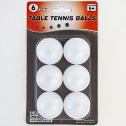 48 Bulk Table Tennis Balls 6pk White