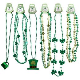 36 Wholesale Necklace Bead St Patrick 6 Asst