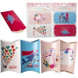 48 Cases Favor Box Pillow 4ct Valentine 2asst Combos On 12pc Mdsg Strip2.5 X 4.5in Val Insrt/hdr - Pillows