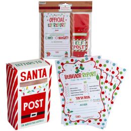 24 Cases Elf Reports And Post Box Stationary Set 25pk Xmas Header - Paper