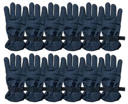 60 Pairs Yacht & Smith Men's Assorted Color Gripper Ski Gloves - Ski Gloves