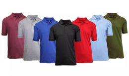 72 Wholesale Gildan Mens Assorted Color And Sizes Irregular Polo Golf Shirts