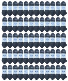 72 Pairs Yacht & Smith Women's Light Weight No Show Loafer Ankle Socks Solid Gray - Womens Ankle Sock