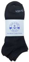 96 Wholesale Yacht & Smith Women's Black No Show Ankle Socks Size 9-11