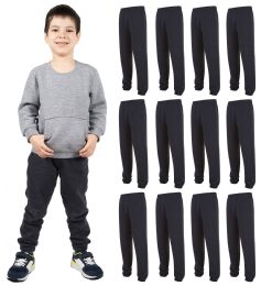 72 Pieces Boys Gray Joggers Size Large - Boys Jeans & Pants