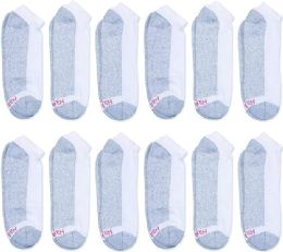 3600 Wholesale Hanes Mens White Low Cut Ankle Socks Size 10-13 Shoe Size 6-12