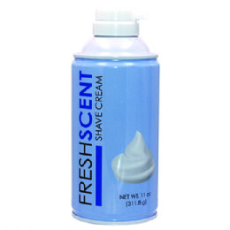 36 Pieces Freshscent 11 Oz. Aerosol Shave Cream - Shaving Cream And Razors For Donation