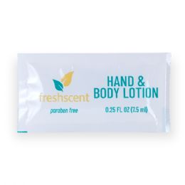 2000 Pieces Freshscent 0.25 Oz. Hand And Body Lotion - Shampoo And Skin Care For Donation