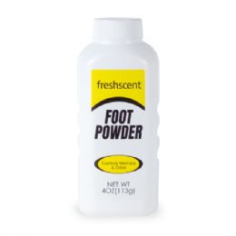 96 Pieces Freshscent 4 Oz. Foot Powder - Personal Hygiene For Donations