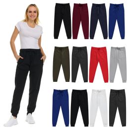 120 Pieces Womens Fleece Lined Jogger With Pocket In Assorted Size Medium - Womens Pants