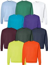 180 Pieces Mens Cotton Fleece Irregular Sweat Shirts Assorted Colors And Sizes - Men's Sweatshirts For Donation