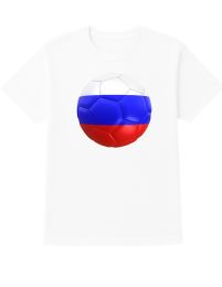 24 Wholesale Unisex Cotton Soccer Printed T Shirt Russia Soccer Printed Tee Size 3X-Large