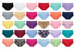 216 Wholesale Yacht & Smith Womens Cotton Lycra Underwear, Panty Briefs, 95% Cotton Soft Assorted Colors Assorted Sizes S-2x