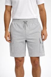 96 Pieces Yacht & Smith Mens 5 Pocket Cargo Shorts, Heather Gray Size X-Large - Mens Shorts