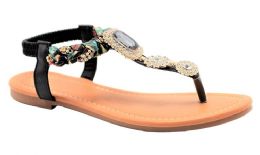 18 Wholesale Sandals For Women In Black Color Size 6-11