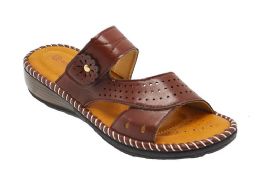 18 Wholesale Sandals For Women Sole Open Toe In Brown Color Size 6-11