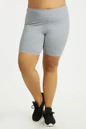36 of Sofra Cotton 15 Inch Legging Shorts Plus Size 2xl